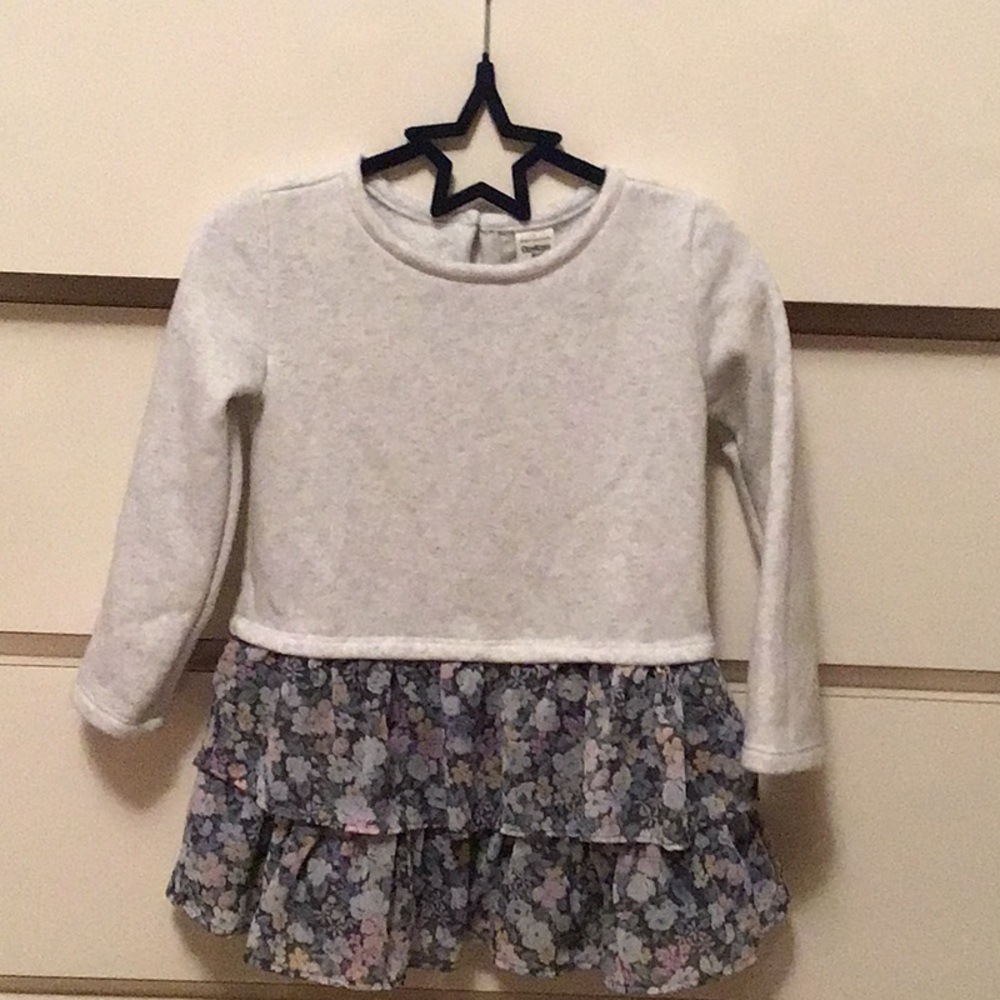 Kids floral with light gray dress